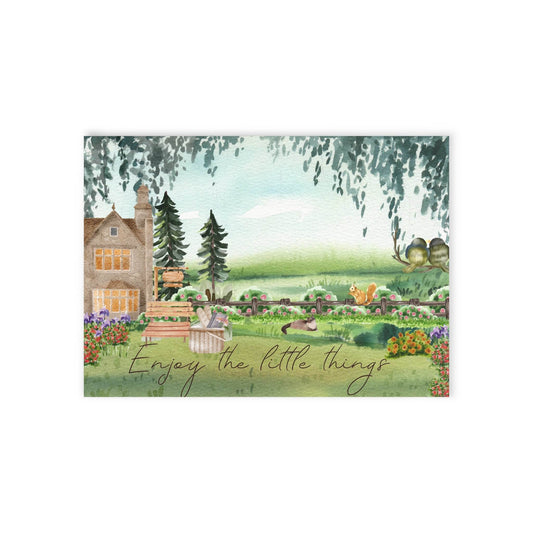 The Dreamer's Bookshop "Cottage" Enjoy the Little Things Card - The Dreamer's Bookshop.