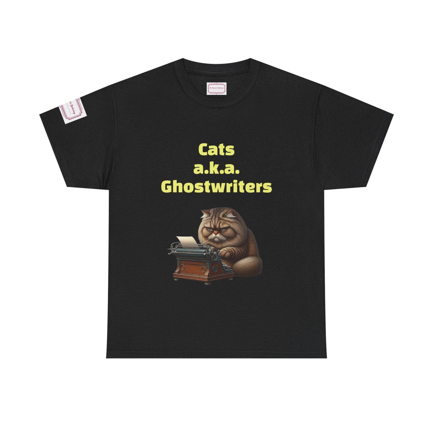 Cats Ghostwriters - Unisex Heavy Cotton Tee - Perfect for Book Lovers - The Dreamer's Bookshop.