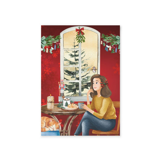 The Dreamer's Bookshop "Winter Café" Christmas Card
