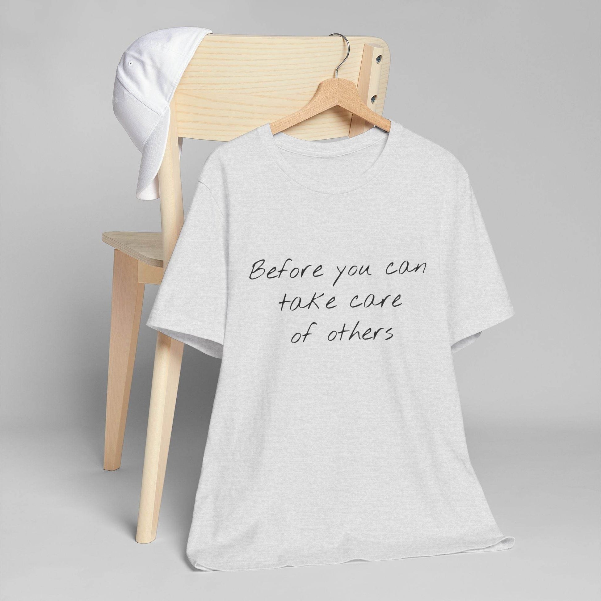 Unisex Jersey T-Shirt - 'Take Care' Inspirational - The Dreamer's Bookshop.