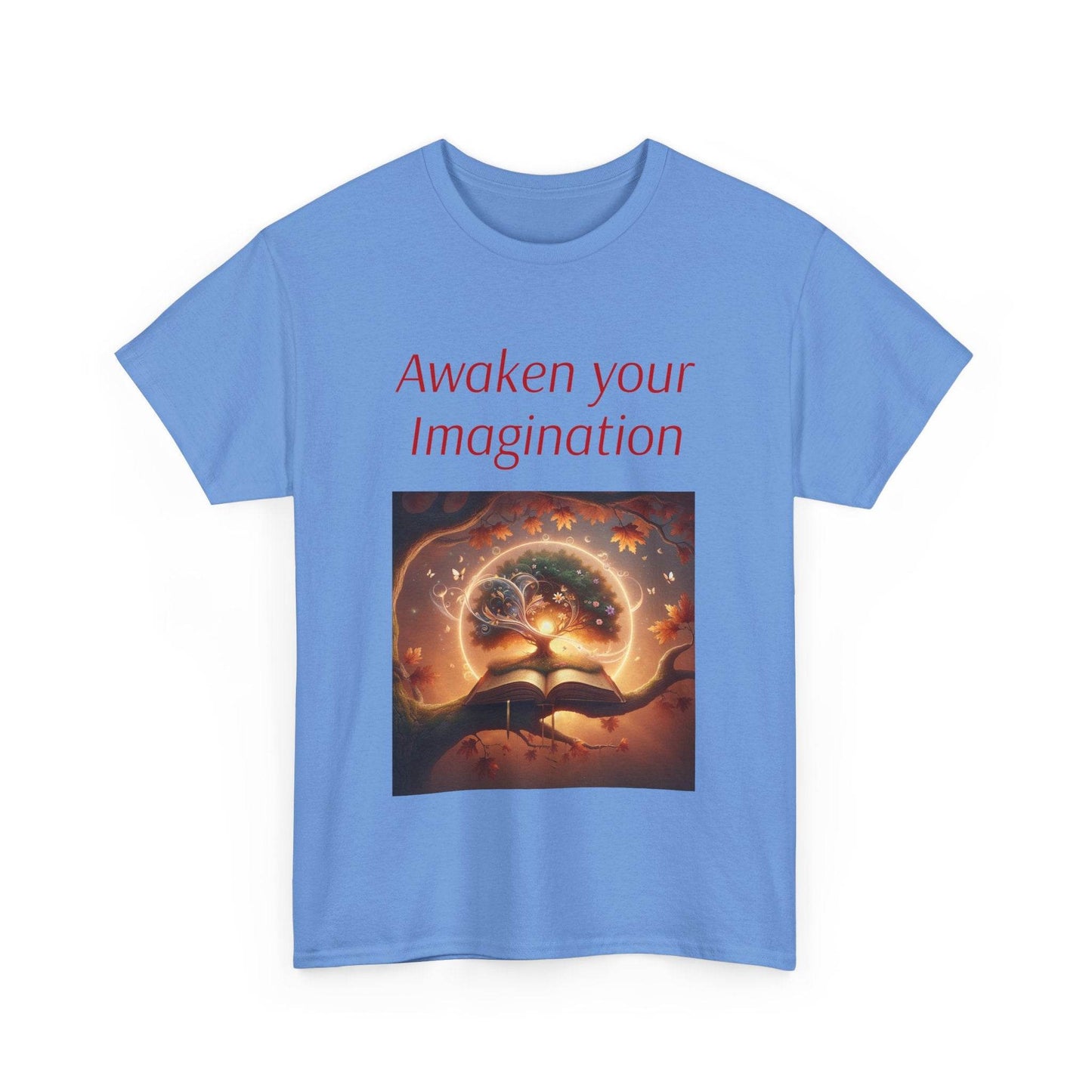 Awaken Your Imagination Unisex Heavy Cotton Tee - Inspiring Art Shirt - The Dreamer's Bookshop.