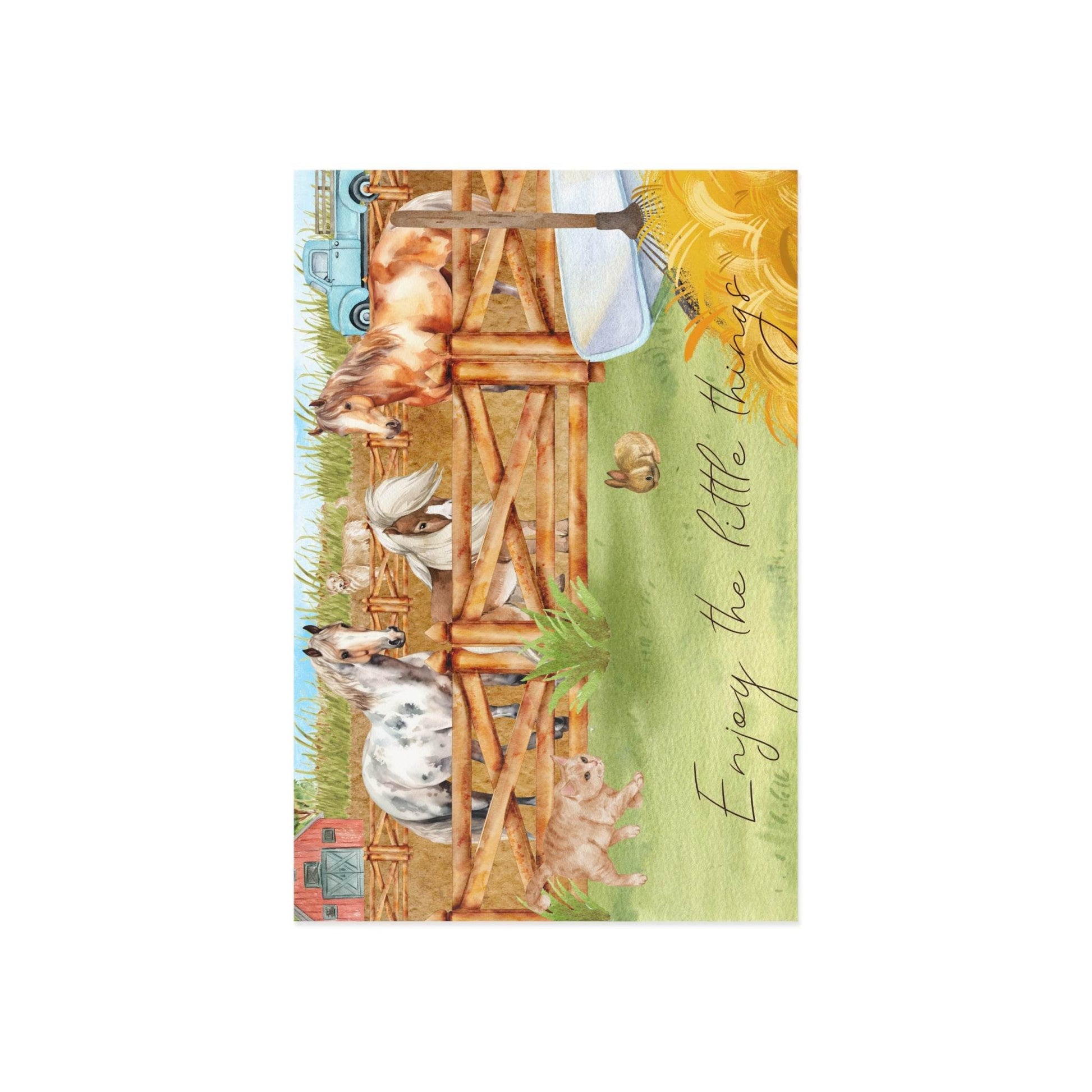 The Dreamer's Bookshop "Horse stable" Enjoy the Little Things Card - The Dreamer's Bookshop.