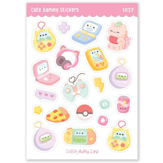 Little Lefty Lou - Holo Glitter schattige gamingstickers (S027) - The Dreamer's Bookshop.