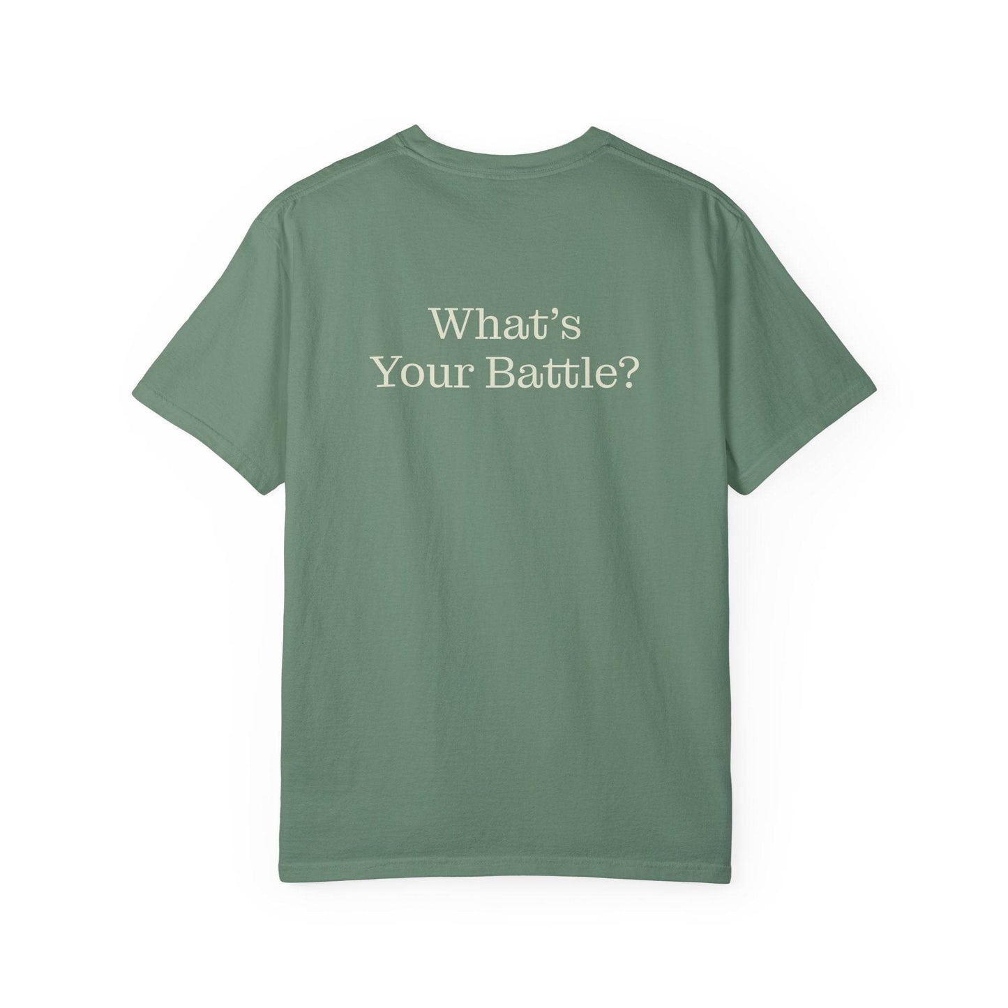 Chronic Pain Warrior Unisex Garment-Dyed T-shirt - Inspirational Motivational Tee - The Dreamer's Bookshop.