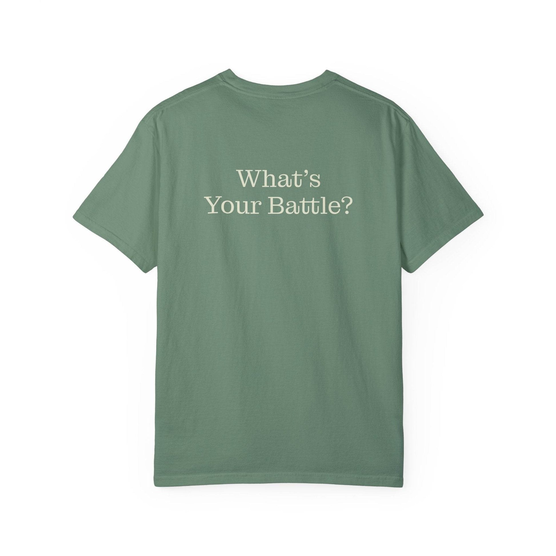 Chronic Pain Warrior Unisex Garment-Dyed T-shirt - Inspirational Motivational Tee - The Dreamer's Bookshop.