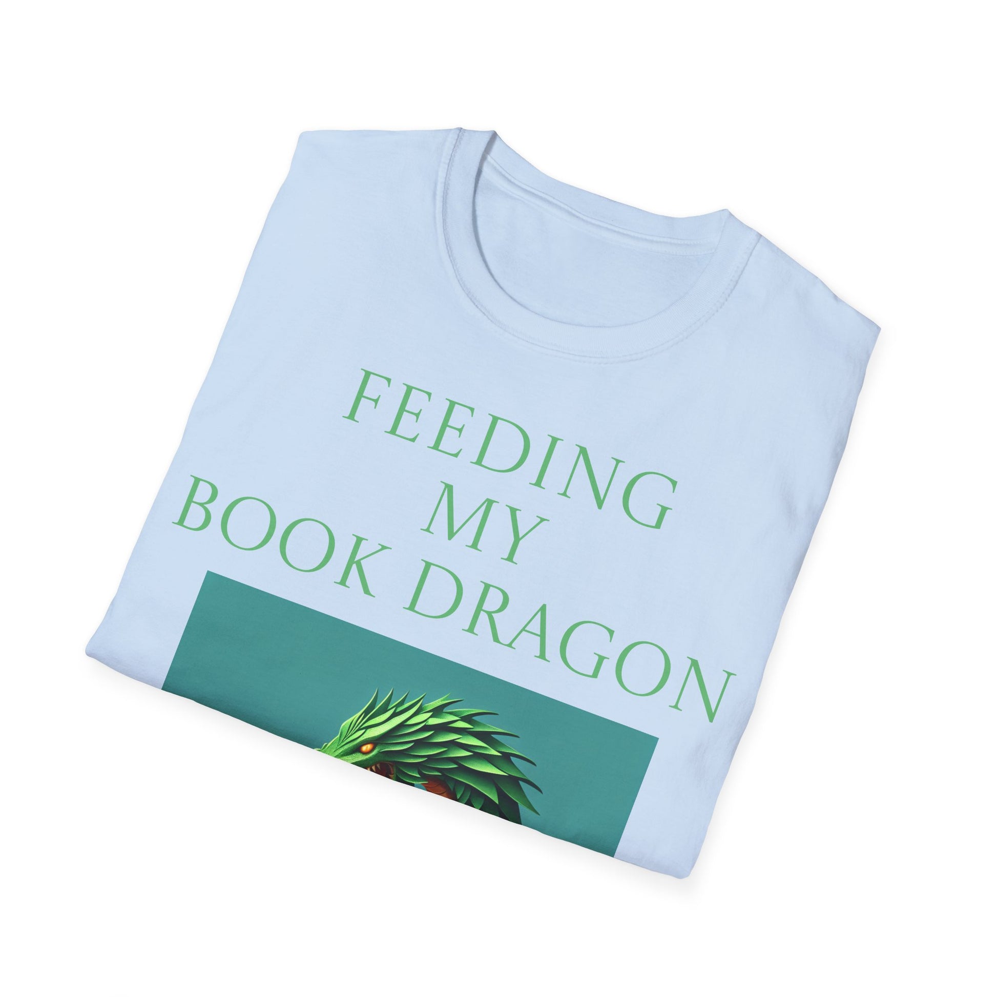 Unisex -Inspired T-Shirt - "Book Dragon" - Perfect for Book Lovers - The Dreamer's Bookshop.