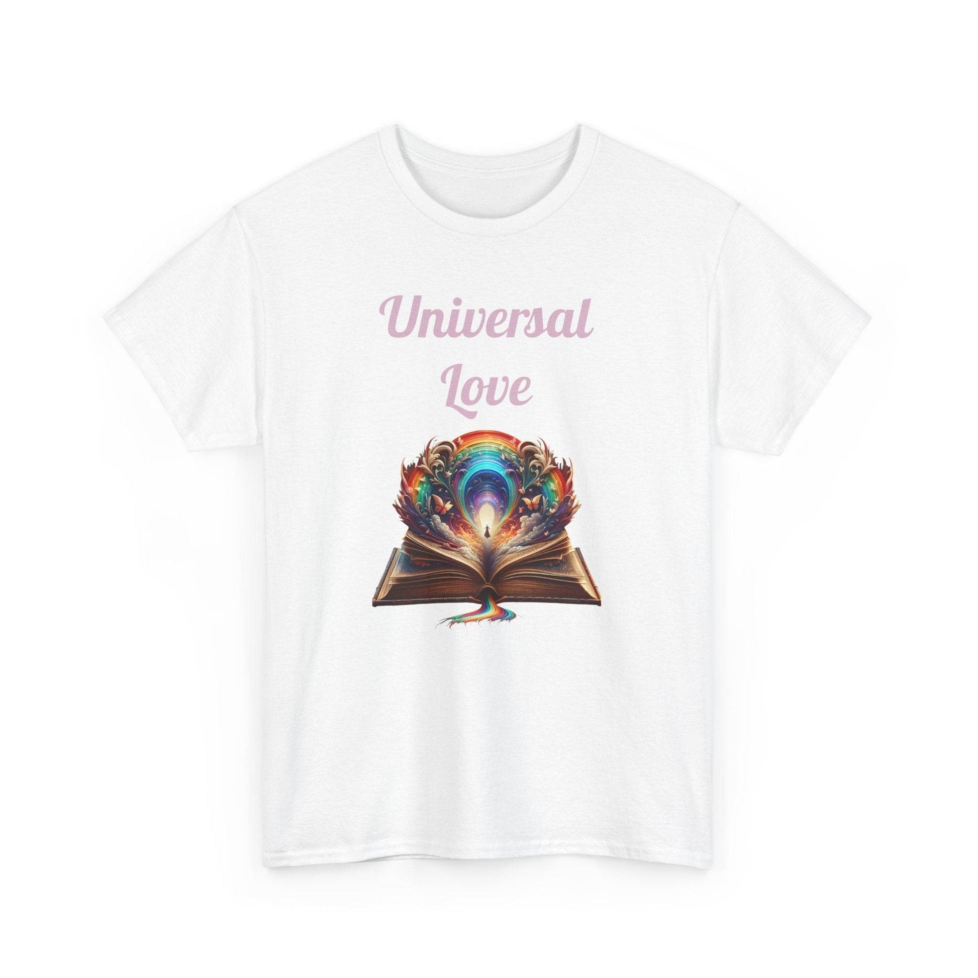 Universal Love - Graphic Tee - Unisex Heavy Cotton T-Shirt Queer Romance Books - The Dreamer's Bookshop.