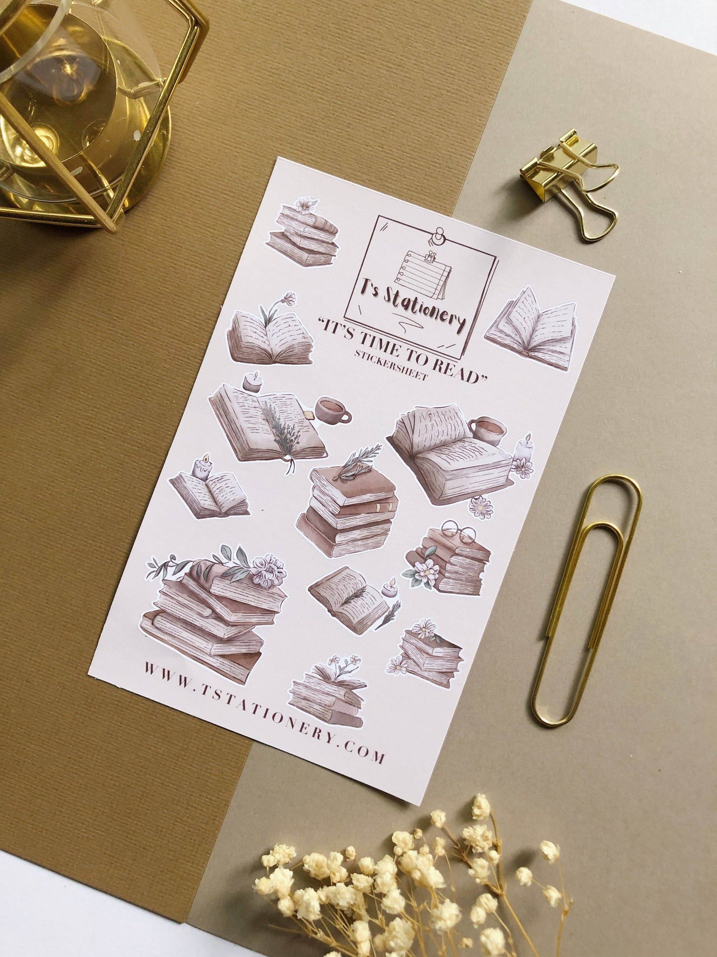 T's Stationery - „Het is tijd om te lezen” - The Dreamer's Bookshop.