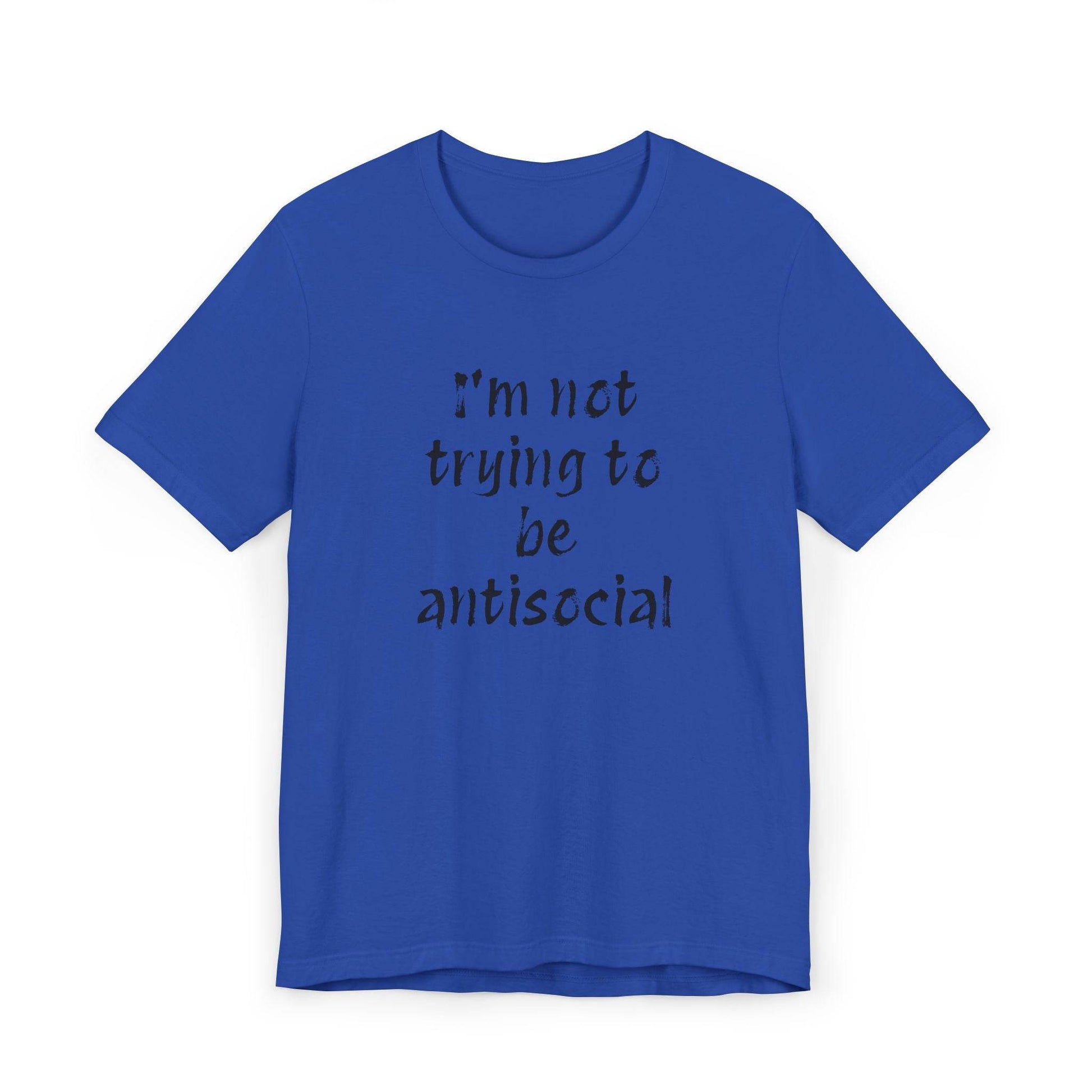 Funny Unisex Jersey T-Shirt - Anti-Social Vibe for Booktroverts - The Dreamer's Bookshop.