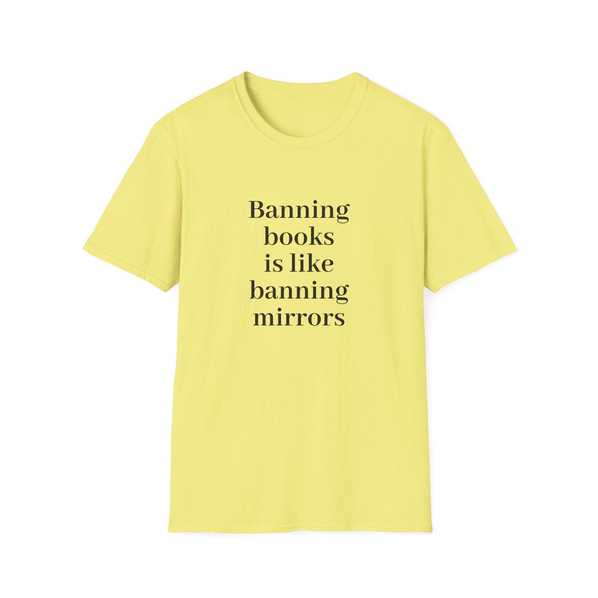 Unisex Softstyle T-Shirt - 'Banning Books' - The Dreamer's Bookshop.