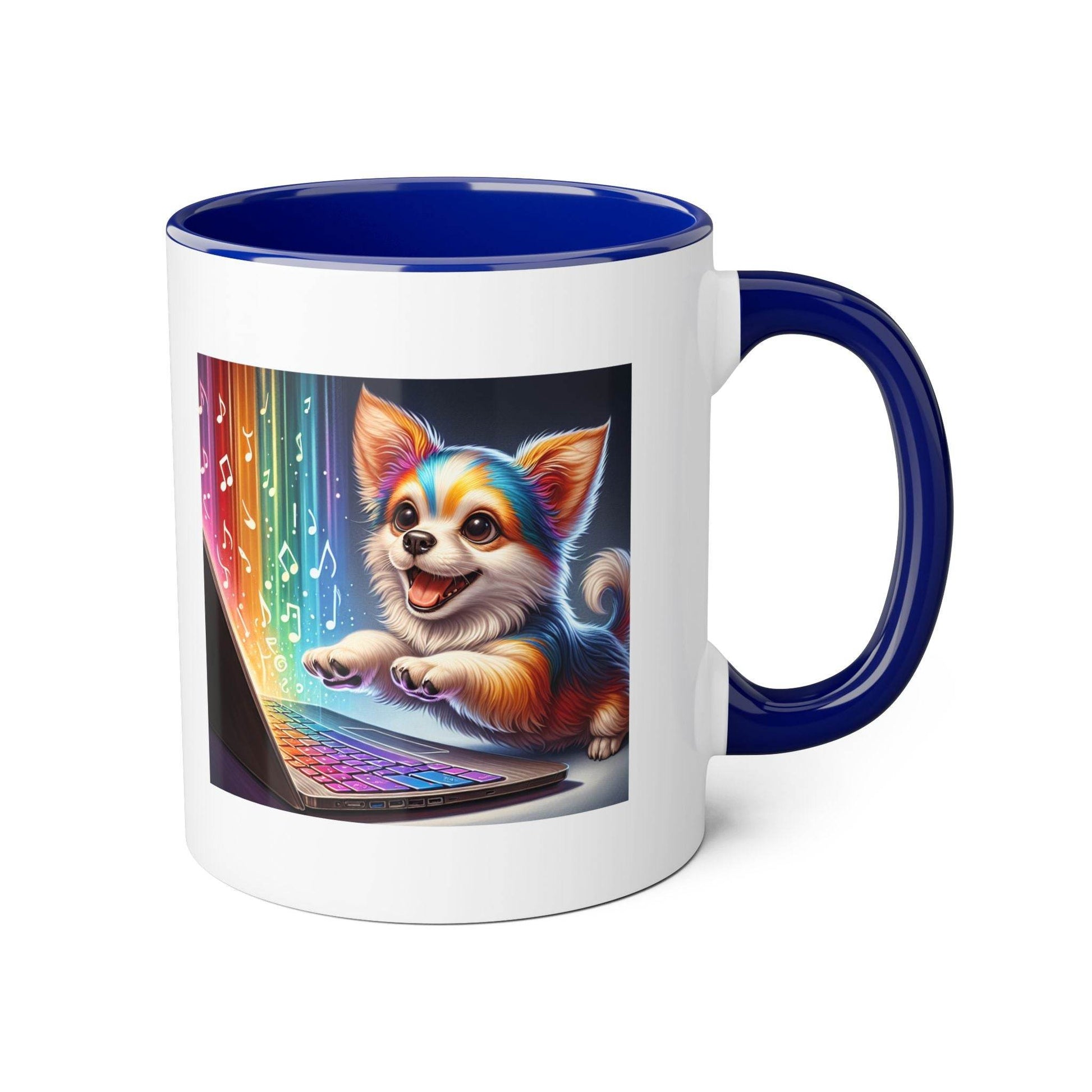 Funny Dog Writer Accent Mug - 11oz Coffee Cup for Book Lovers - The Dreamer's Bookshop.