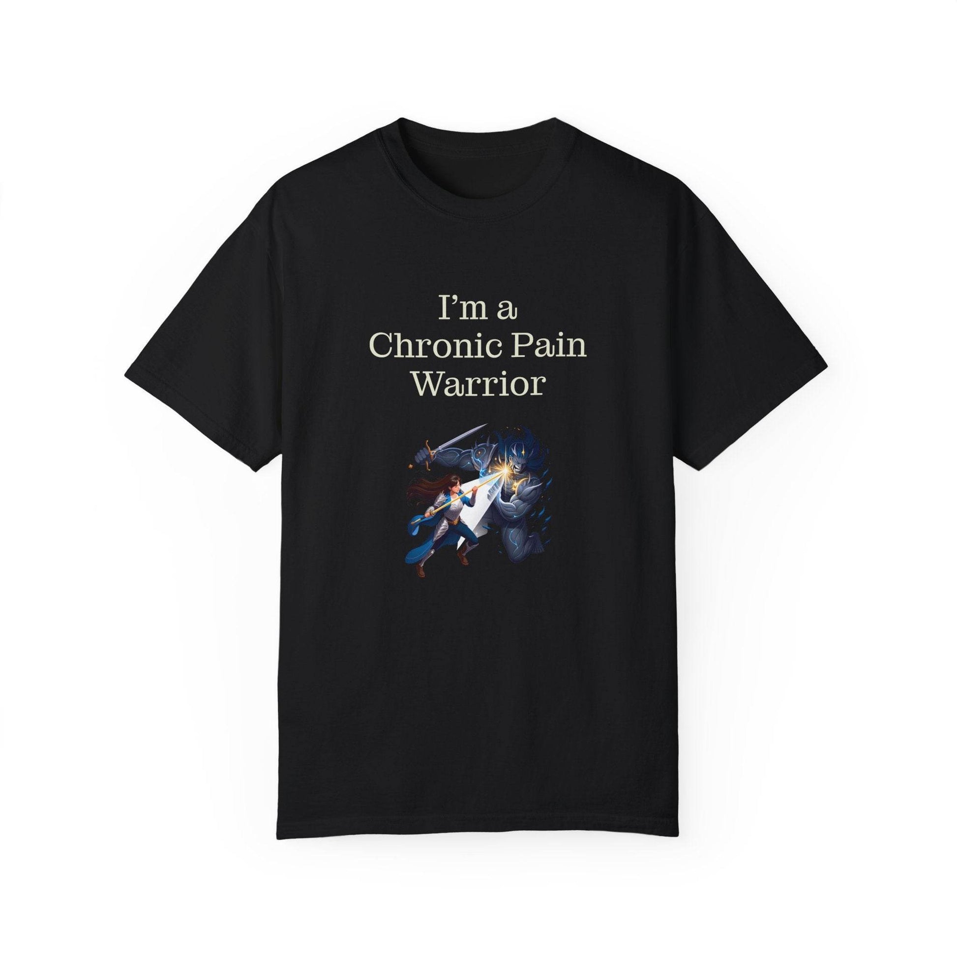 Chronic Pain Warrior Unisex Garment-Dyed T-Shirt - Empowering Supportive Apparel - The Dreamer's Bookshop.