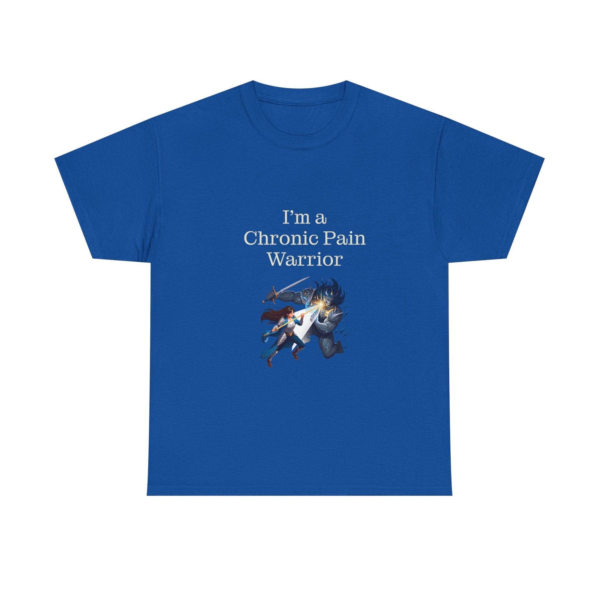 Chronic Pain Warrior Unisex Heavy Cotton Tee - Empowering Apparel for Health Awareness - The Dreamer's Bookshop.