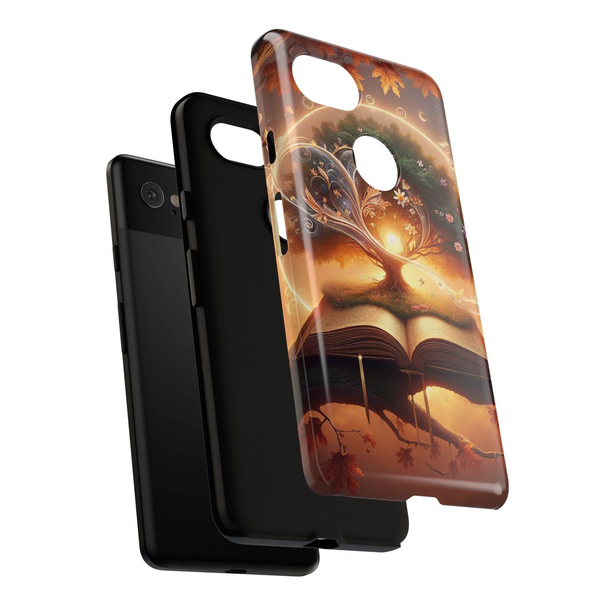 Google & Samsung - Artistic Phone Case with BookishTree Design - Tough Cases - The Dreamer's Bookshop.