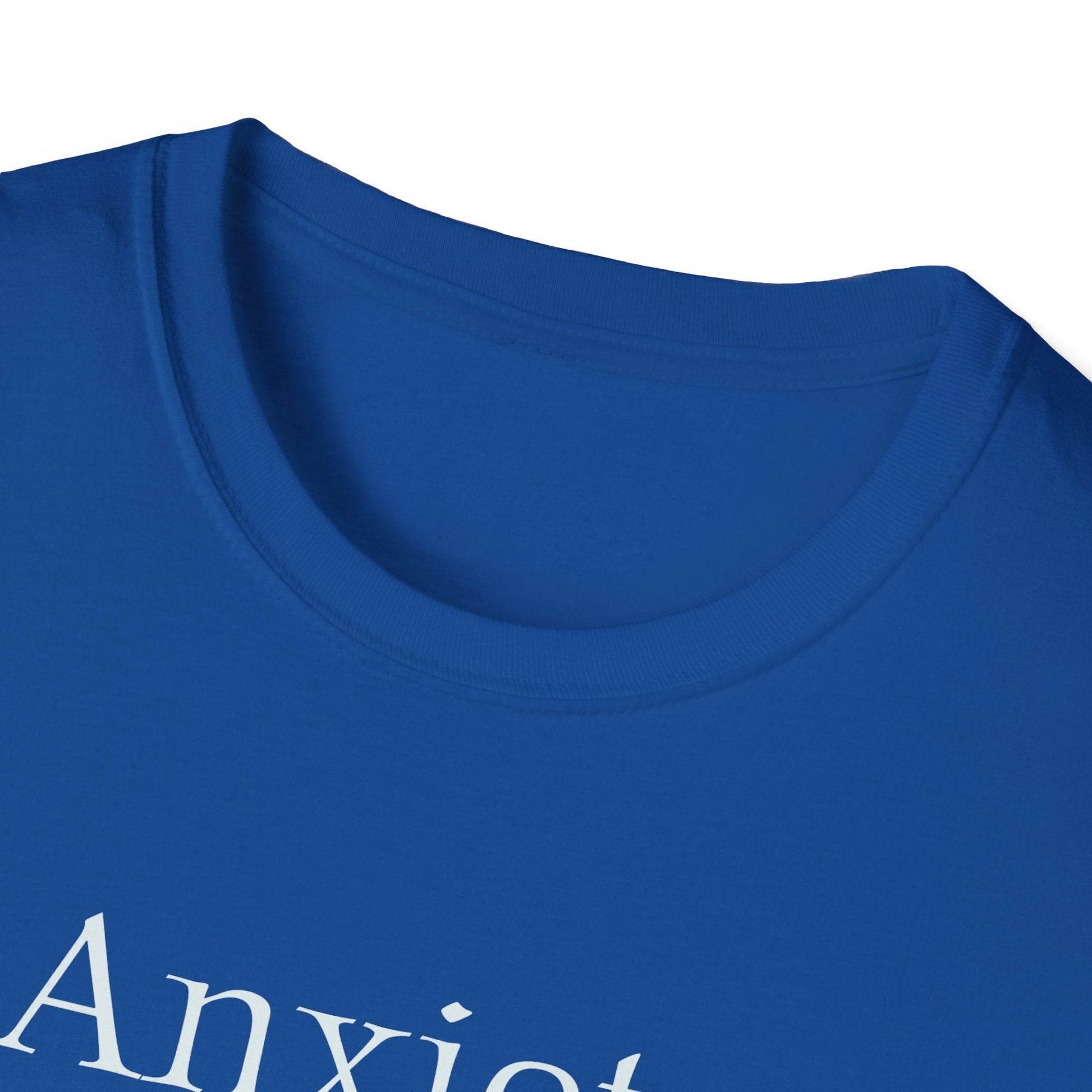 Anxiety Warrior Unisex Softstyle T-Shirt - Empowering Battle Against Mental Health - The Dreamer's Bookshop.