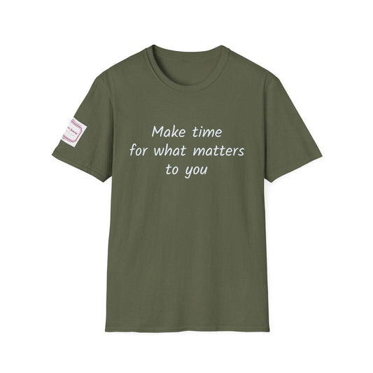 Inspirational Unisex Softstyle T-Shirt - Make Time - The Dreamer's Bookshop.