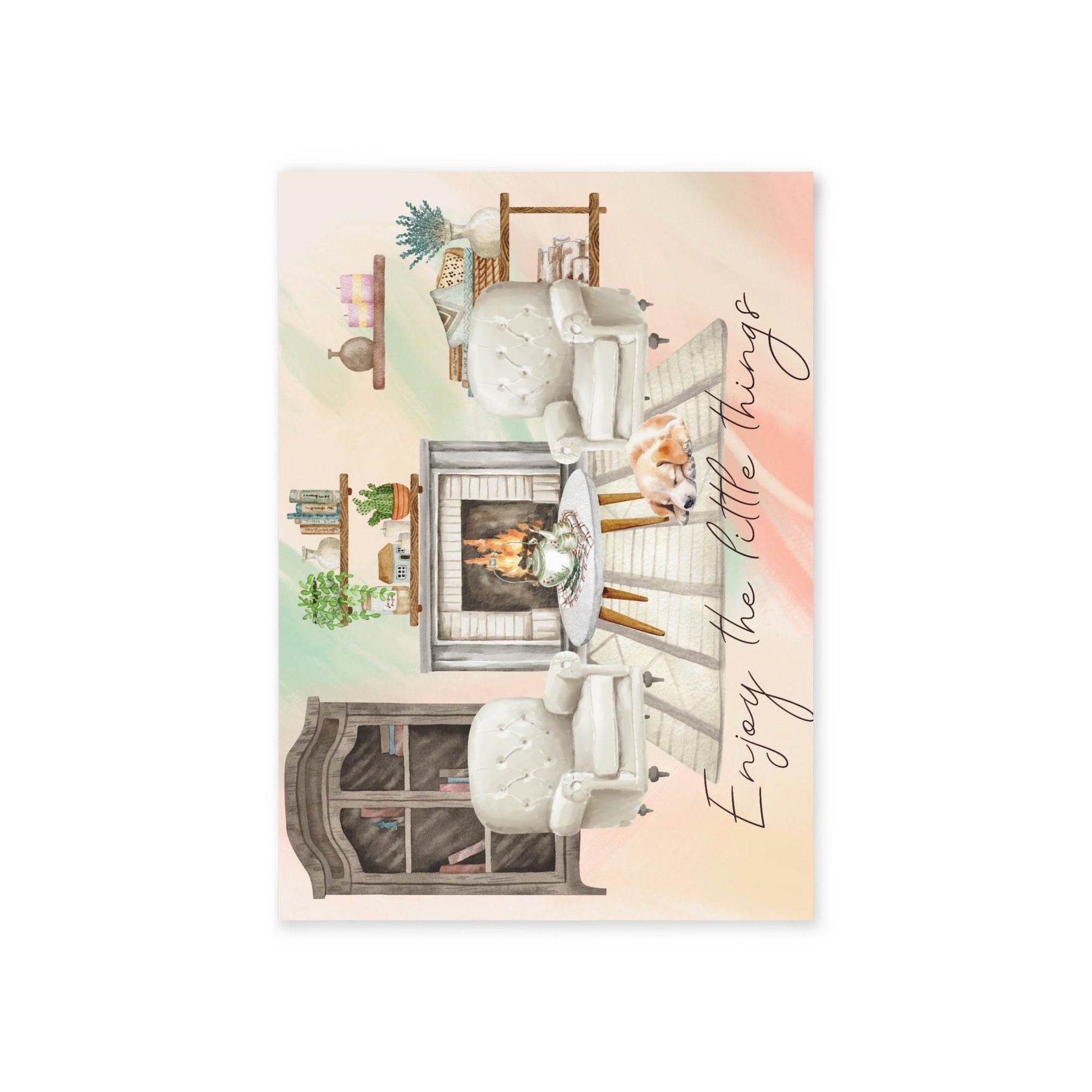 The Dreamer's Bookshop "Fire place" Enjoy the Little Things - The Dreamer's Bookshop.