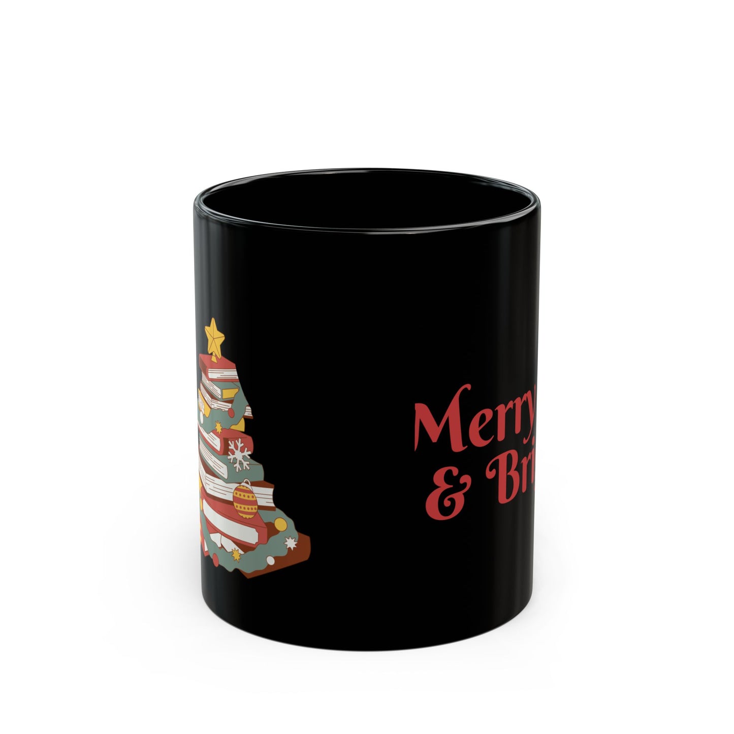 Book Lover's Christmas Black Mug (11oz, 15oz)