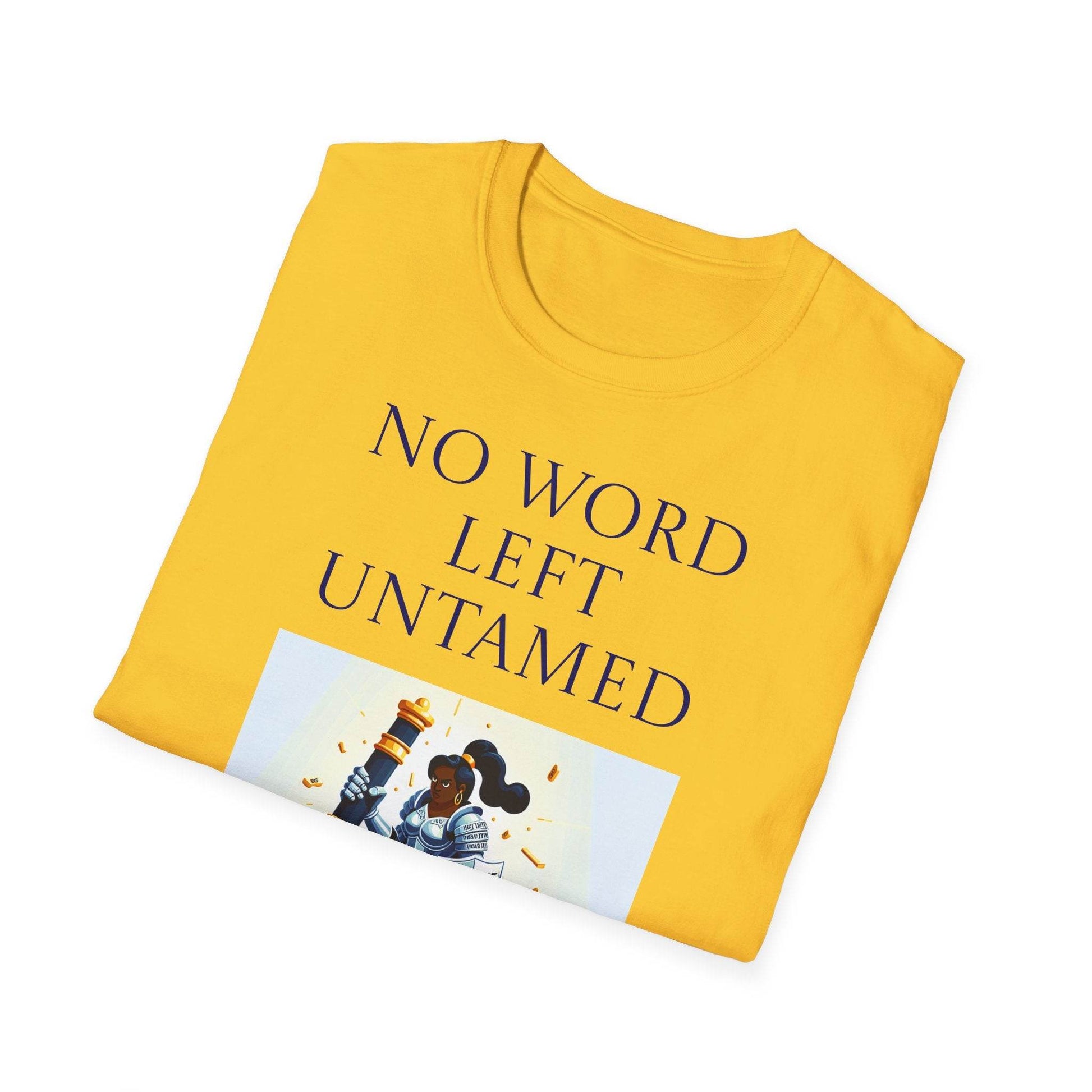 Inspirational Unisex Softstyle T-Shirt - 'No Word' Motivational Design - The Dreamer's Bookshop.
