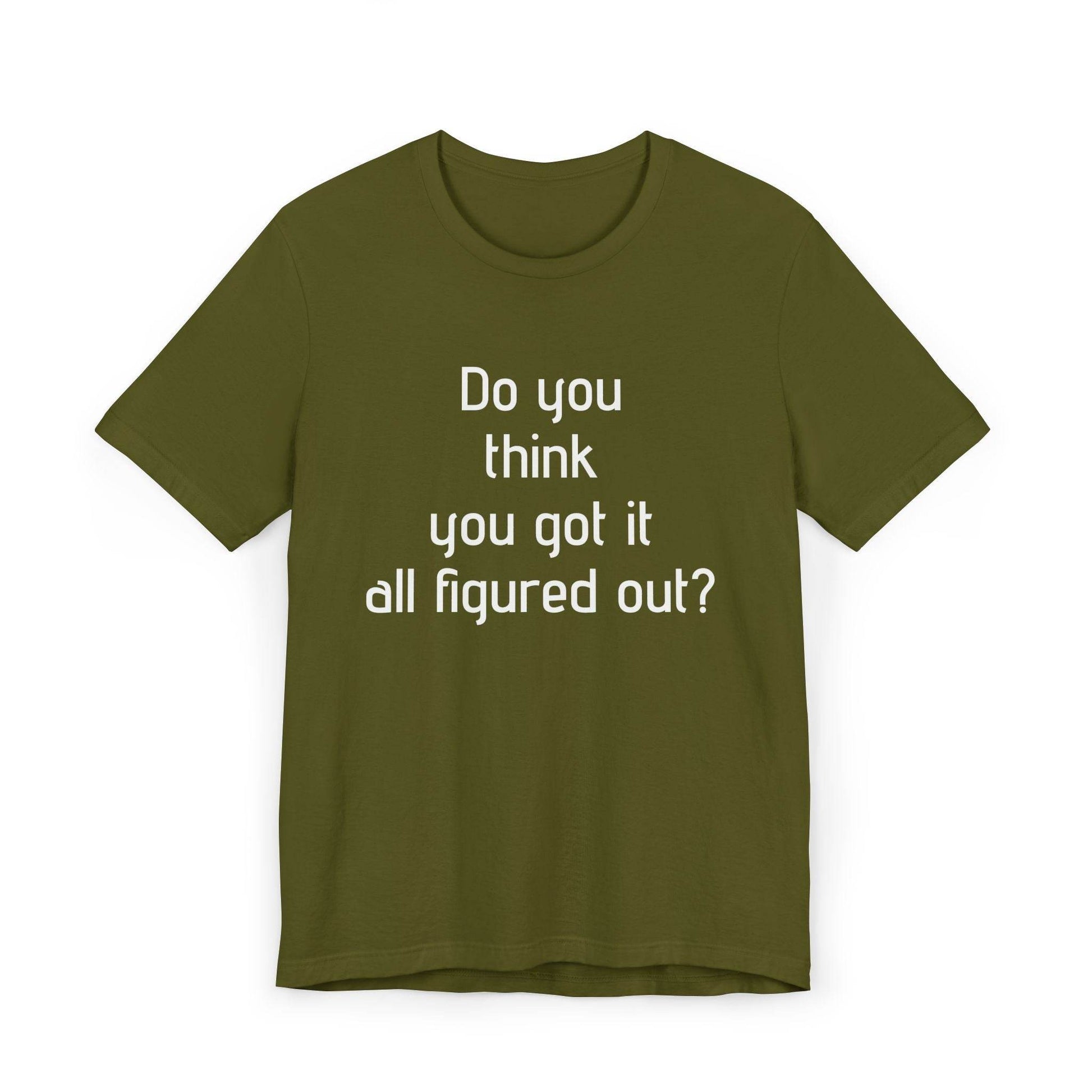 Inspirational Unisex Jersey T-Shirt - Think Again Vibe - The Dreamer's Bookshop.