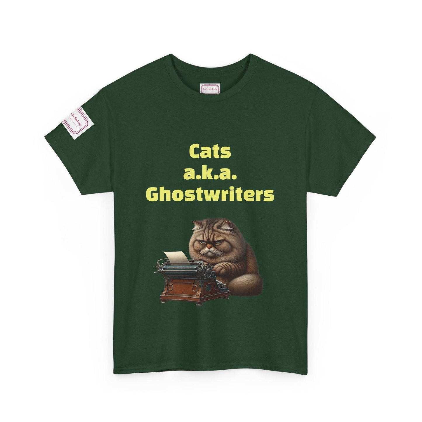 Cats Ghostwriters - Unisex Heavy Cotton Tee - Perfect for Book Lovers - The Dreamer's Bookshop.