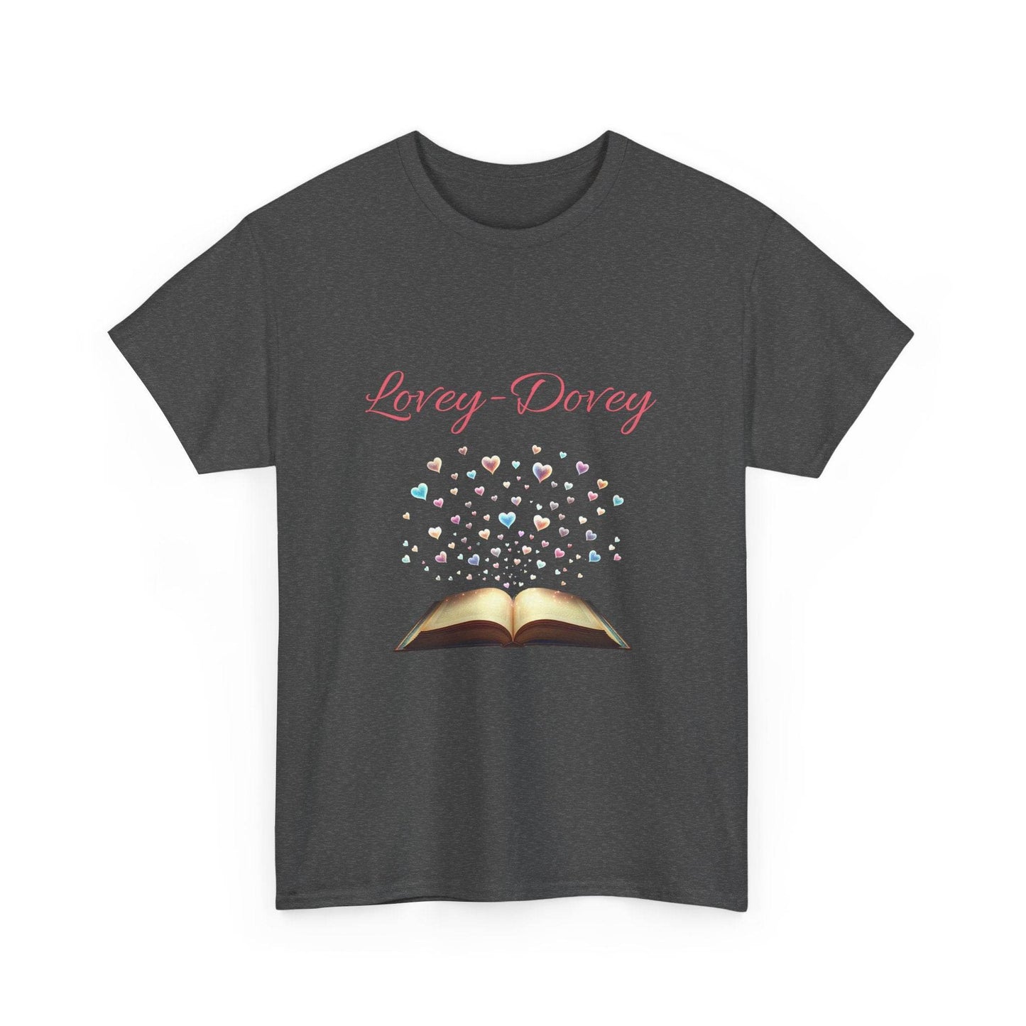 Lovey-Dovey - Graphic Tee - Unisex Heavy Cotton T-Shirt for Book Lovers - The Dreamer's Bookshop.