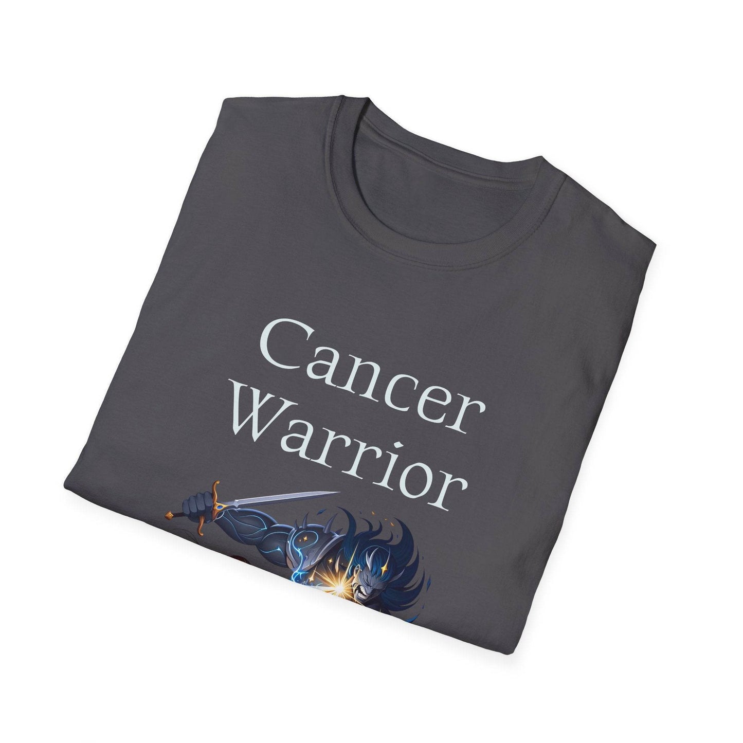 Cancer Warrior Unisex Softstyle T-Shirt - Empowering Battle for Women's Health - The Dreamer's Bookshop.