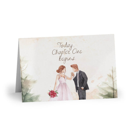The Dreamer's Bookshop Cute "Chapter One" Wedding Card - The Dreamer's Bookshop.