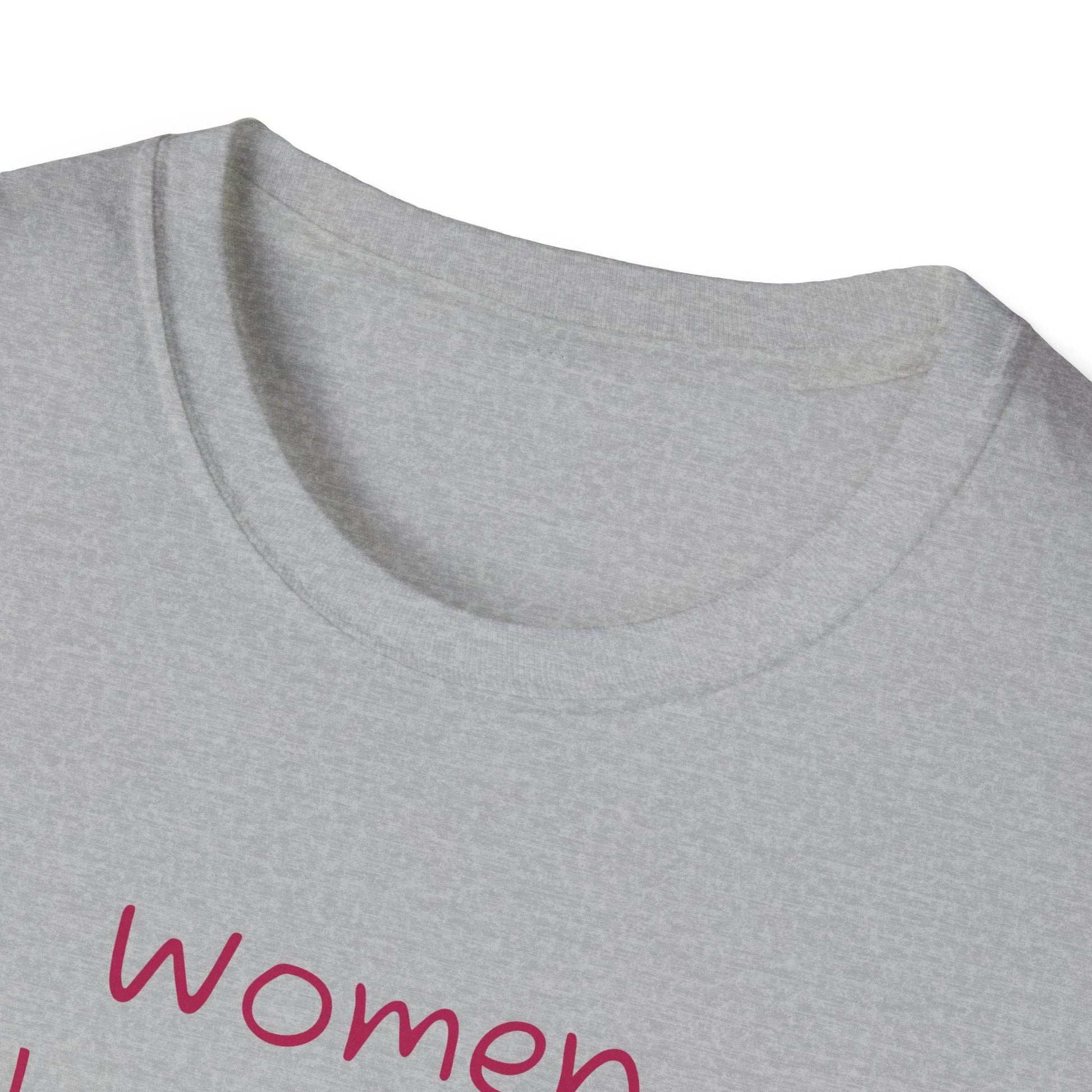 Inspirational Unisex Softstyle T-Shirt - 'Women' Motivational Design - The Dreamer's Bookshop.