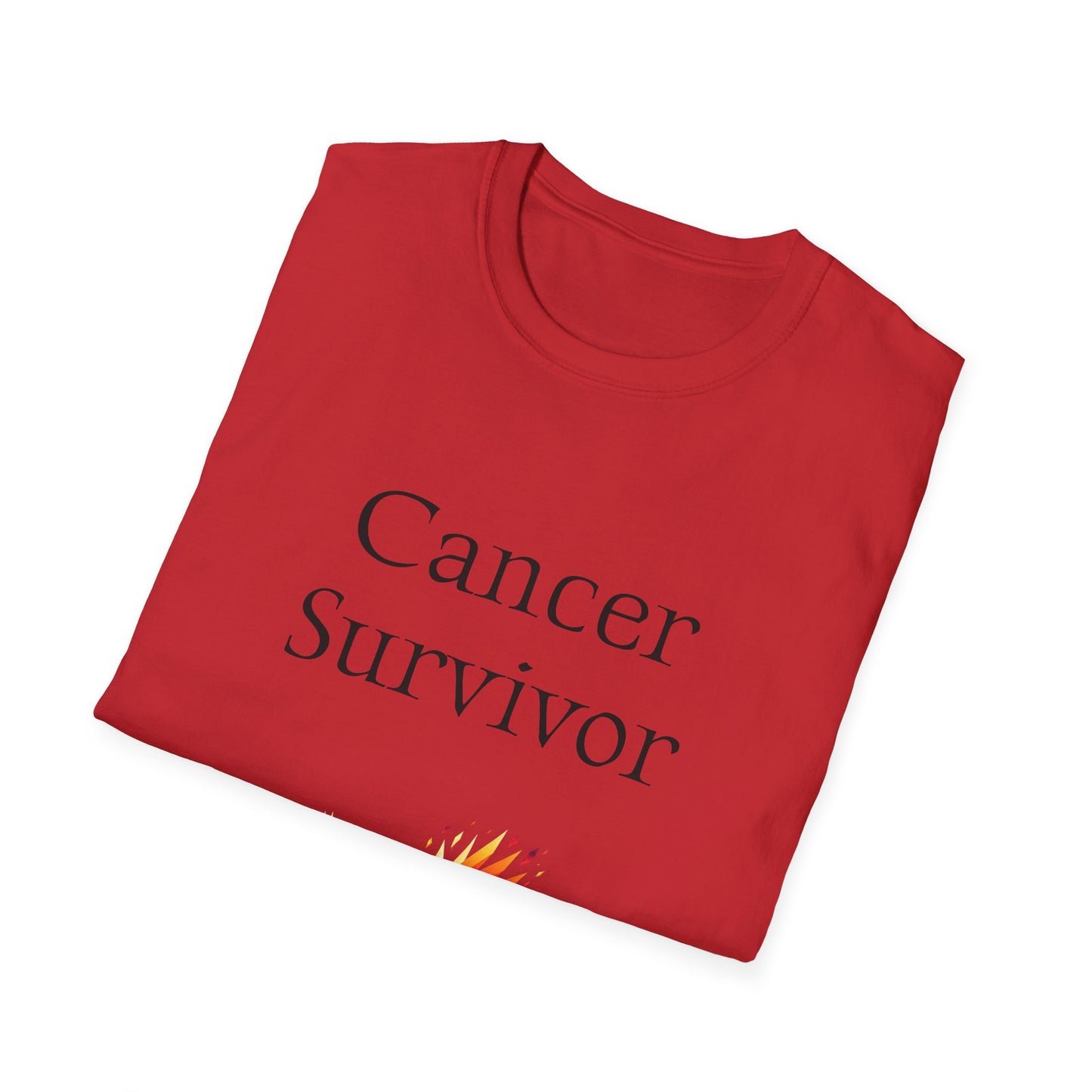 Cancer Survivor Unisex Softstyle T-Shirt - Empowering Graphic Tee for Mental Health Awareness