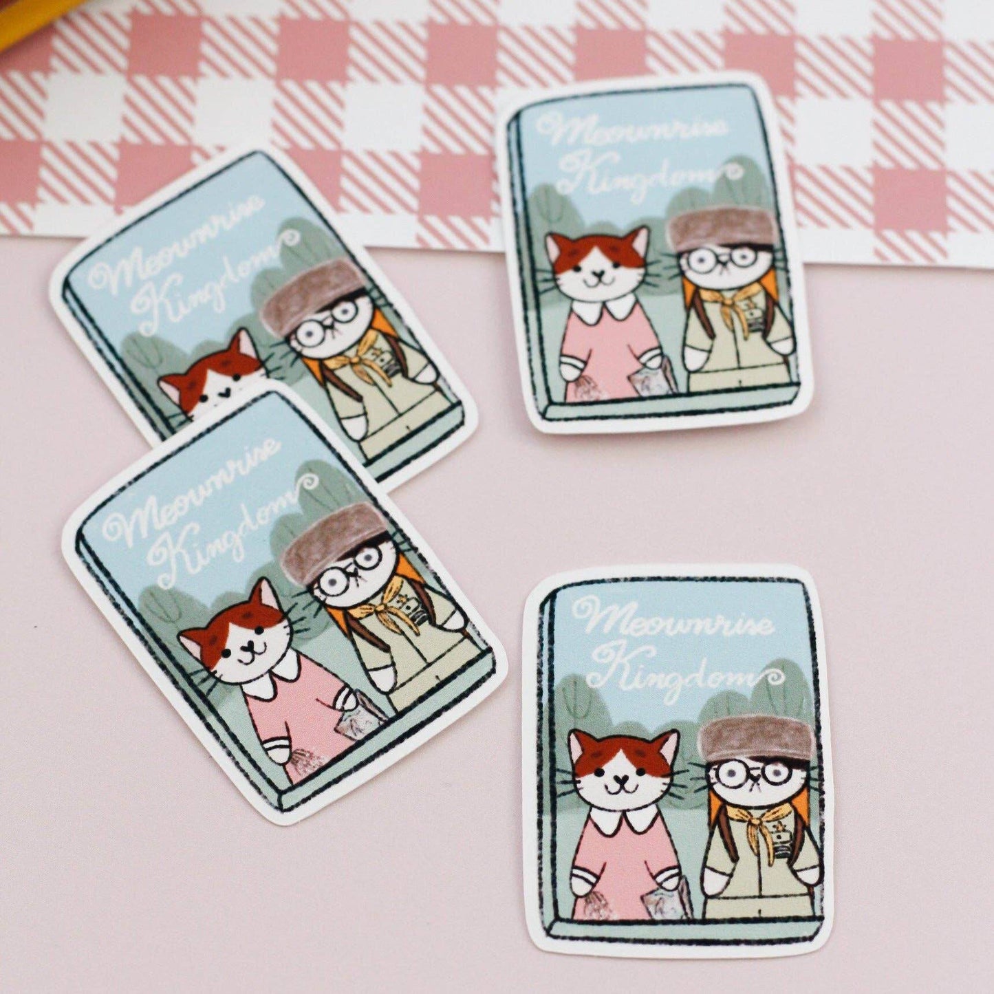 My Sweet Paper Card - Meownrise Kingdom - Kattensticker - The Dreamer's Bookshop.