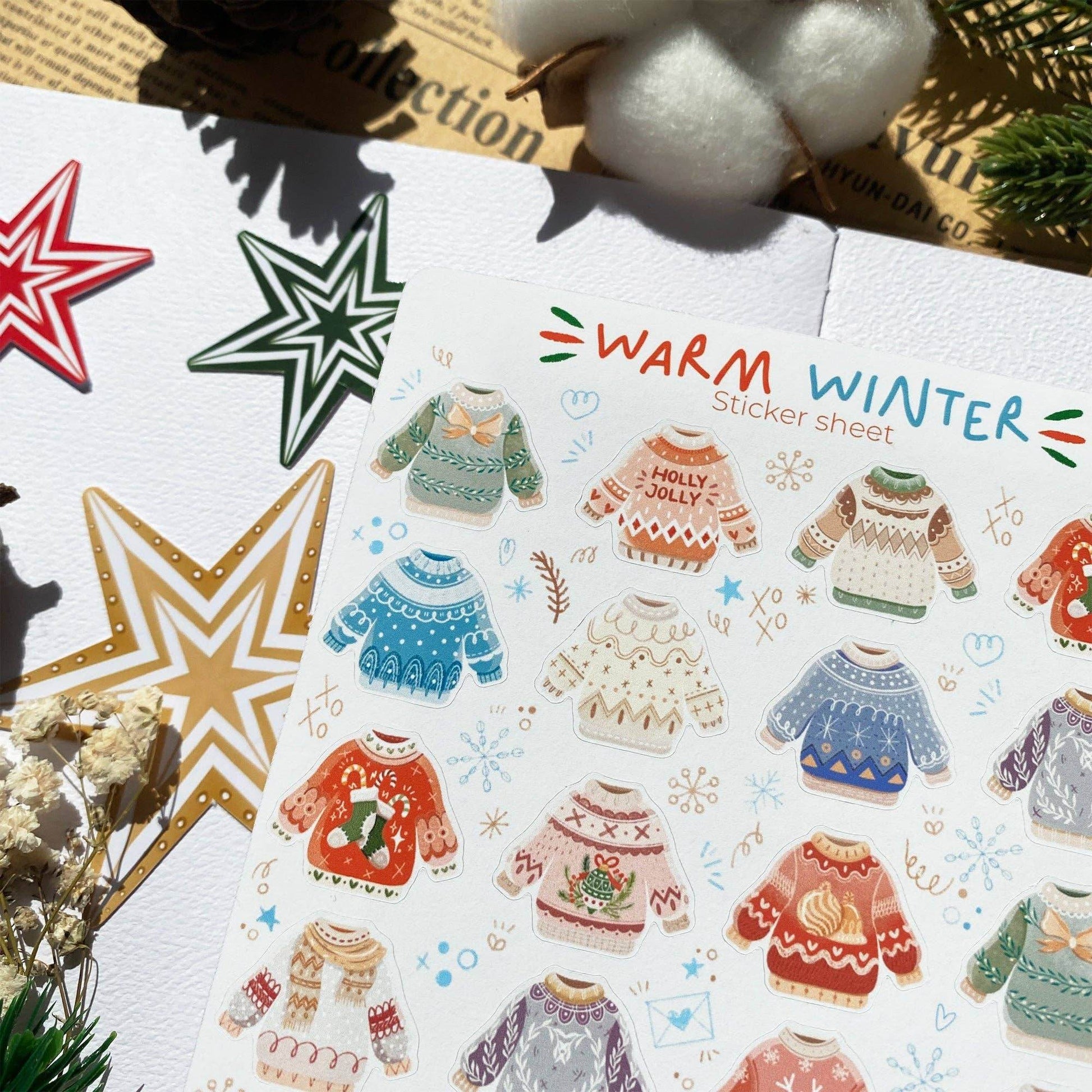 LETTOOn - Stickervel - Warme Winter - The Dreamer's Bookshop.