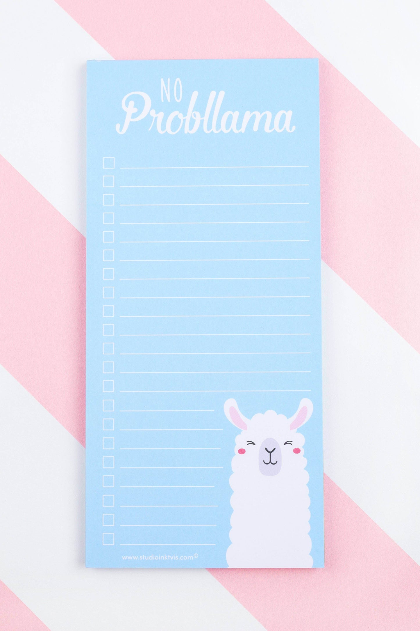 Studio Inktvis - Lama to do list notitieblok voor lama-liefhebbers - The Dreamer's Bookshop.