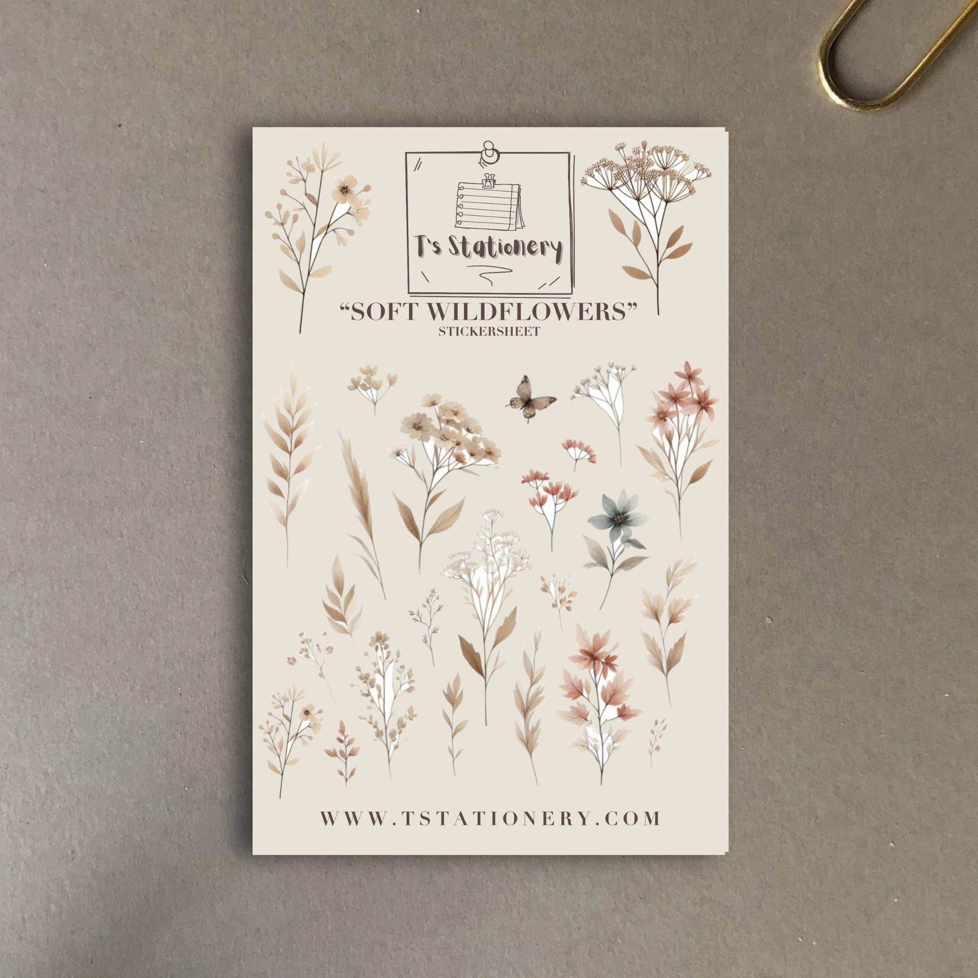 T's Stationery - „Zachte wilde bloemen” - The Dreamer's Bookshop.