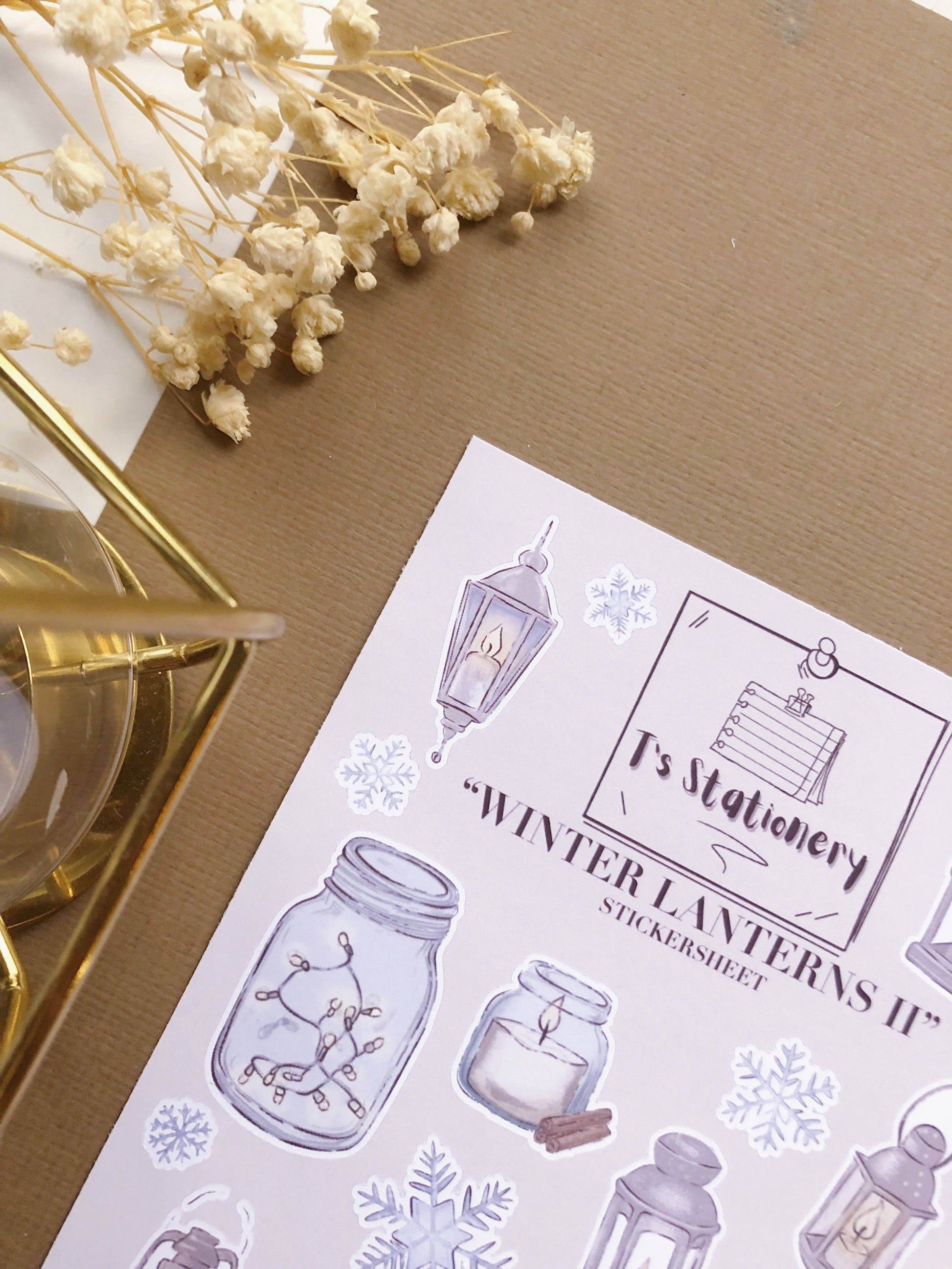 T's Stationery - „Winterlantaarns II” - The Dreamer's Bookshop.