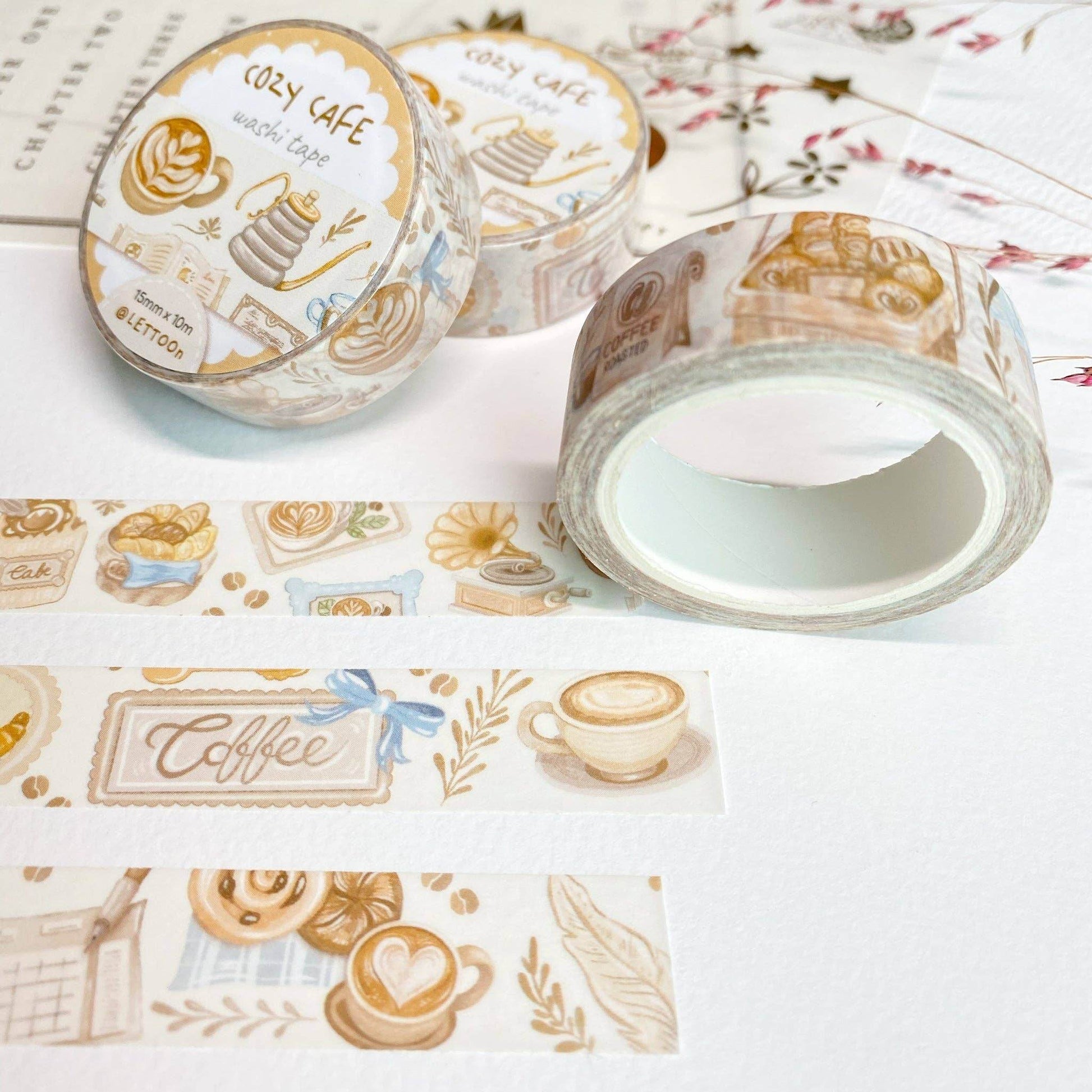 LETTOOn - Washi Tape - Gezellig café - The Dreamer's Bookshop.