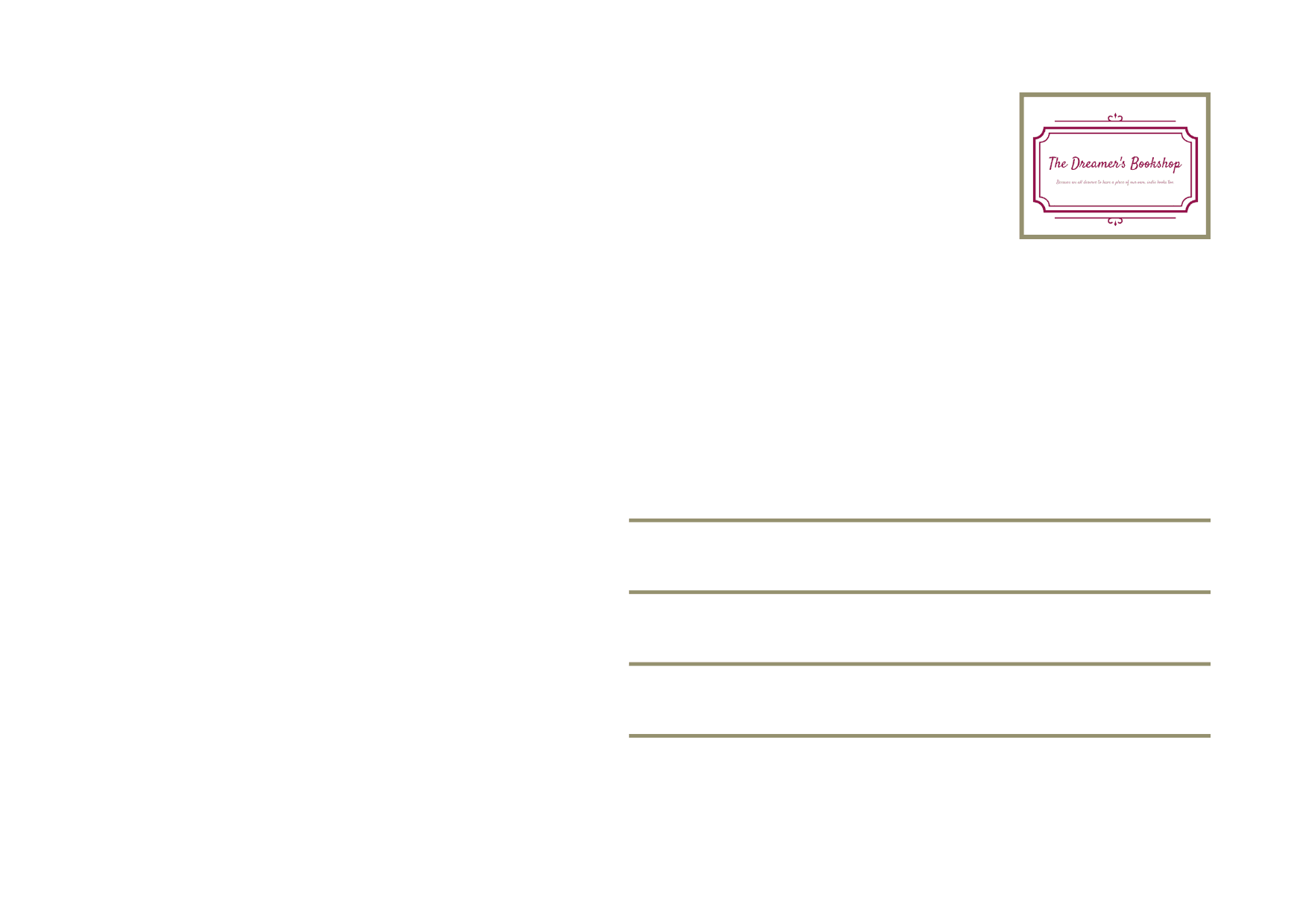 The Dreamer's Bookshop "Summer Holiday" Enjoy Little Things Card - The Dreamer's Bookshop.