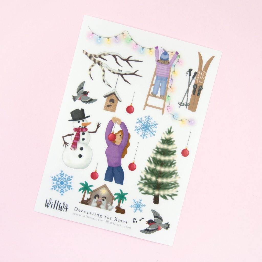 Willwa - Decorating for Xmas - The Dreamer's Bookshop.