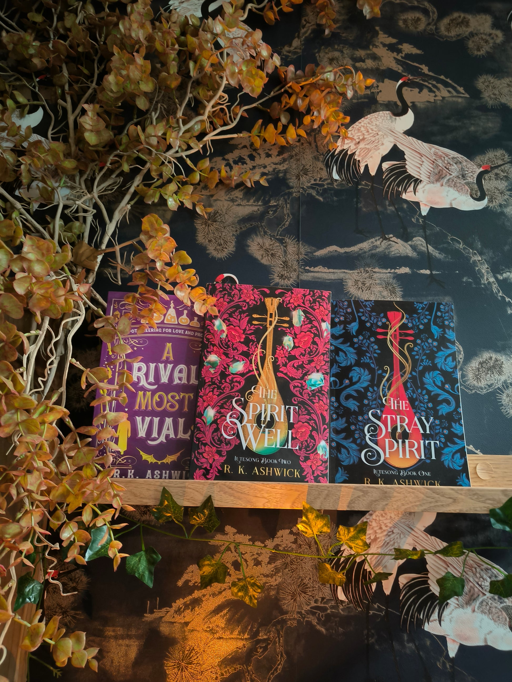 Three books: A rival most vial; The Spirit Well; The Stray Spirit.