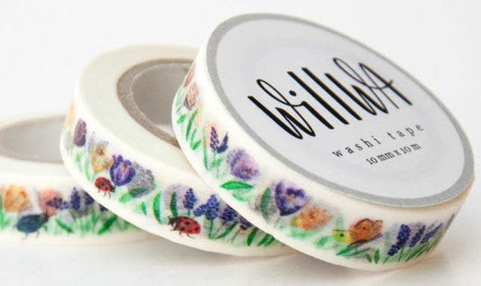 Willwa - Colorful Spring Garden - Washi Tape - The Dreamer's Bookshop.
