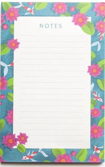 Willwa - Water Lily Notepad - The Dreamer's Bookshop.