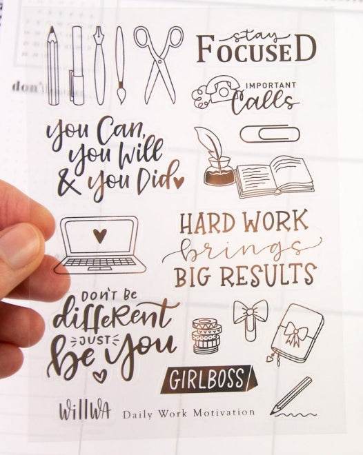 Willwa - Daily Work Motivation - The Dreamer's Bookshop.