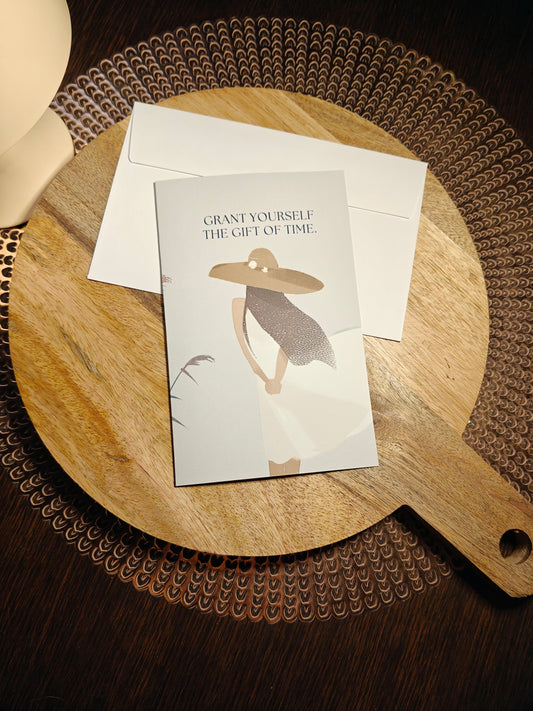 The Dreamer's Bookshop "Grant Yourself Time" Sympathy Card - The Dreamer's Bookshop.