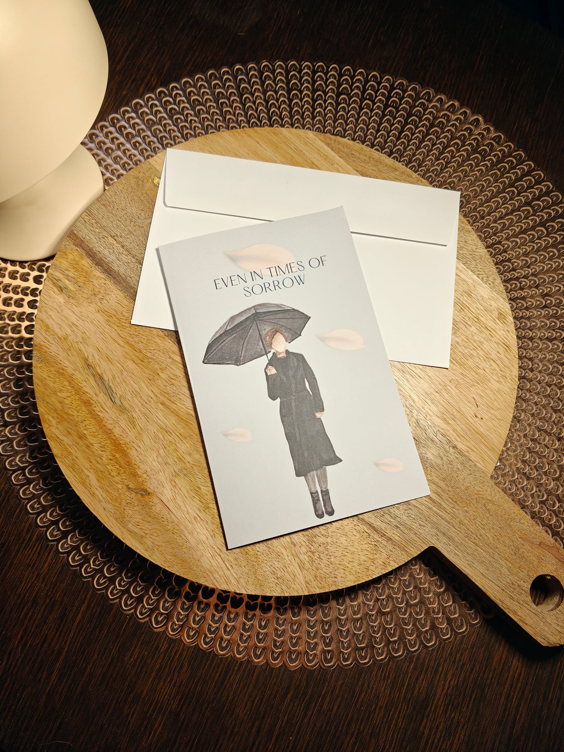 The Dreamer's Bookshop "In Times of Sorrow" Sympathy Card - The Dreamer's Bookshop.