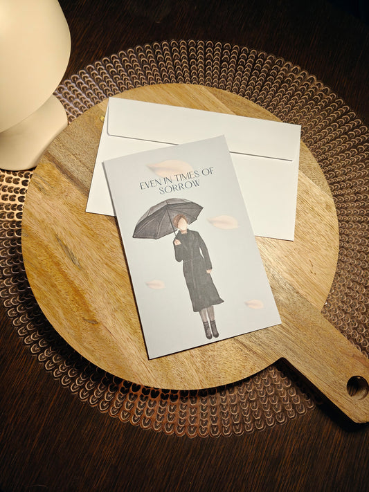 The Dreamer's Bookshop "In Times of Sorrow" Sympathy Card - The Dreamer's Bookshop.