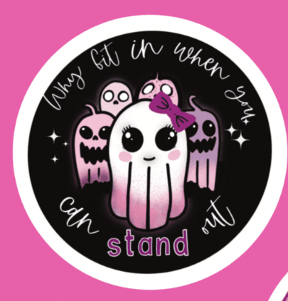 Rebel Yell Design - Spookachtige motiverende stickers (Variant 5) - The Dreamer's Bookshop.