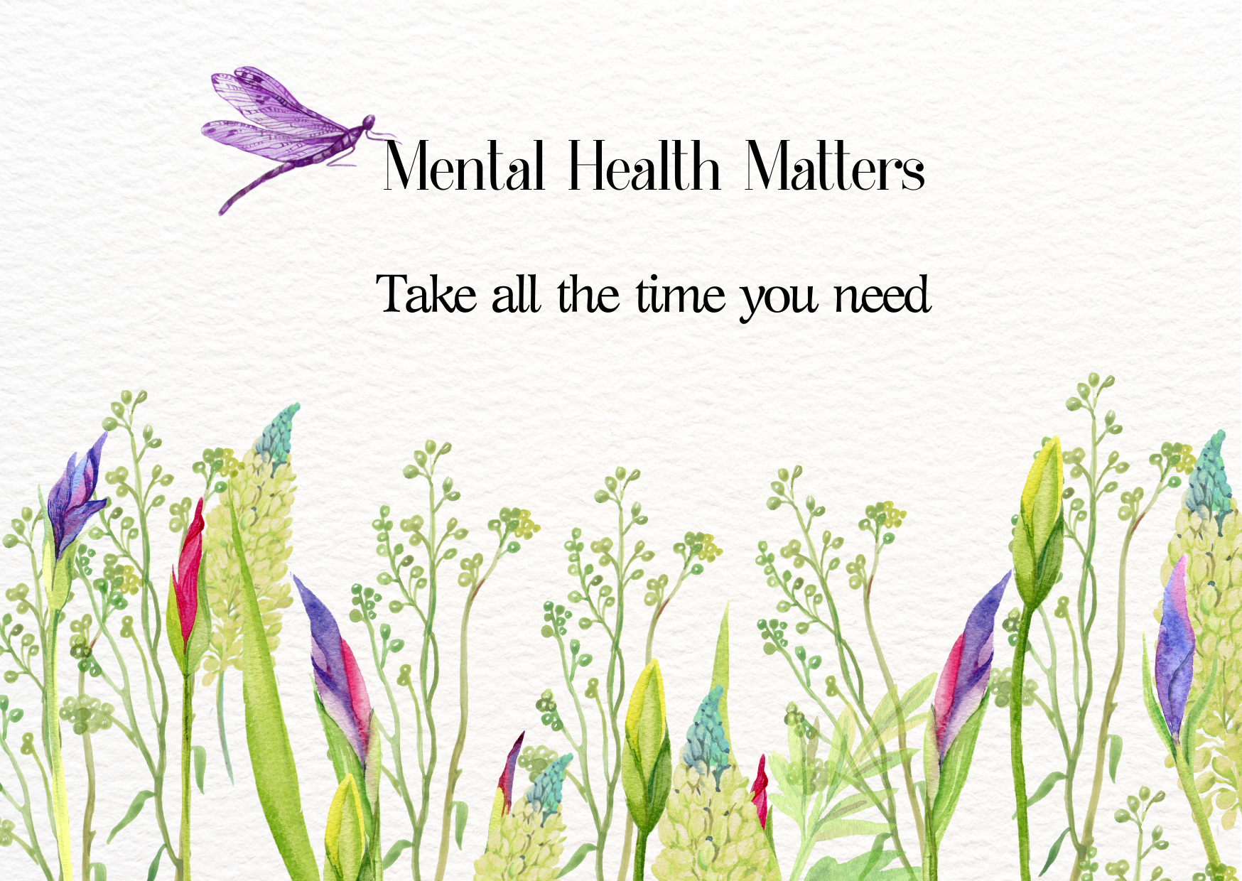 The Dreamer's Bookshop "You Need" Mental Health Matters Card - The Dreamer's Bookshop.