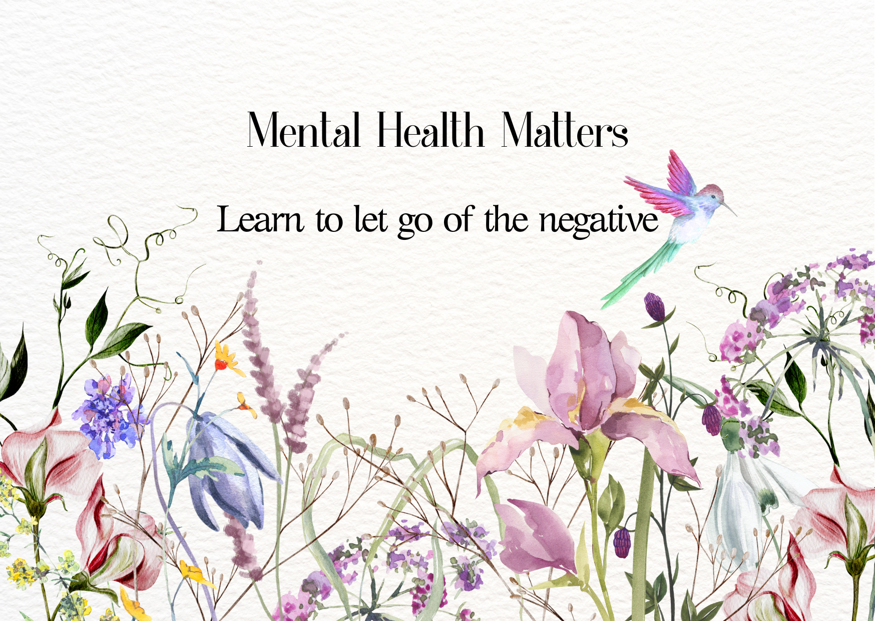 The Dreamer's Bookshop "Let Go" Mental Health Matters Card - The Dreamer's Bookshop.