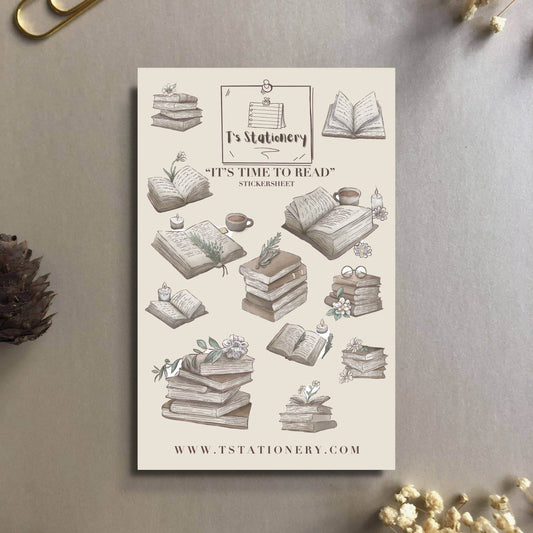T's Stationery - „Het is tijd om te lezen” - The Dreamer's Bookshop.