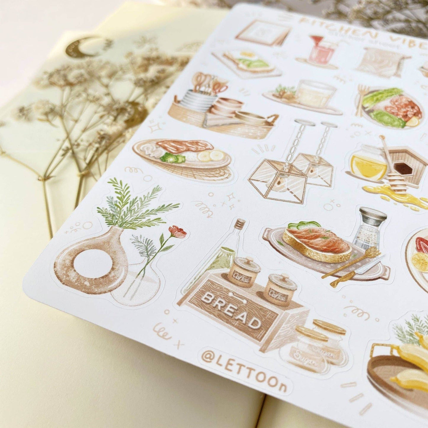 LETTOOn - Stickervel - Keuken Sfeer - The Dreamer's Bookshop.